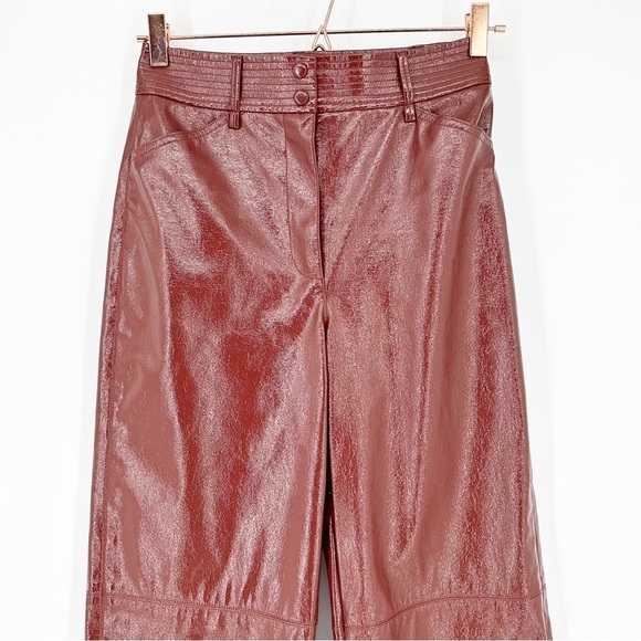 Aritzia Wilfred Faux Leather Funk Pant in Rustique - Picture 5 of 11